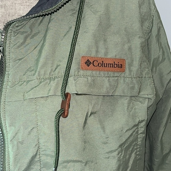 Columbia Men's wheeler peak windbreaker green size Small - Picture 2 of 9